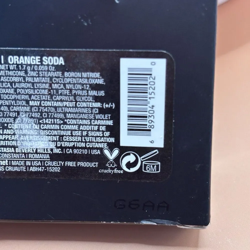 Anastasia Beverly Hills Eyeshadow Singles Refill Orange Soda Discontinued 1.7gr